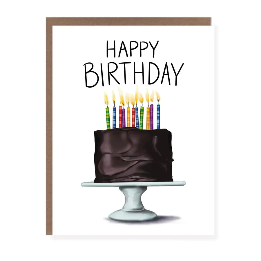 Morgan Swank Studio Card Chocolate Birthday Cake Card