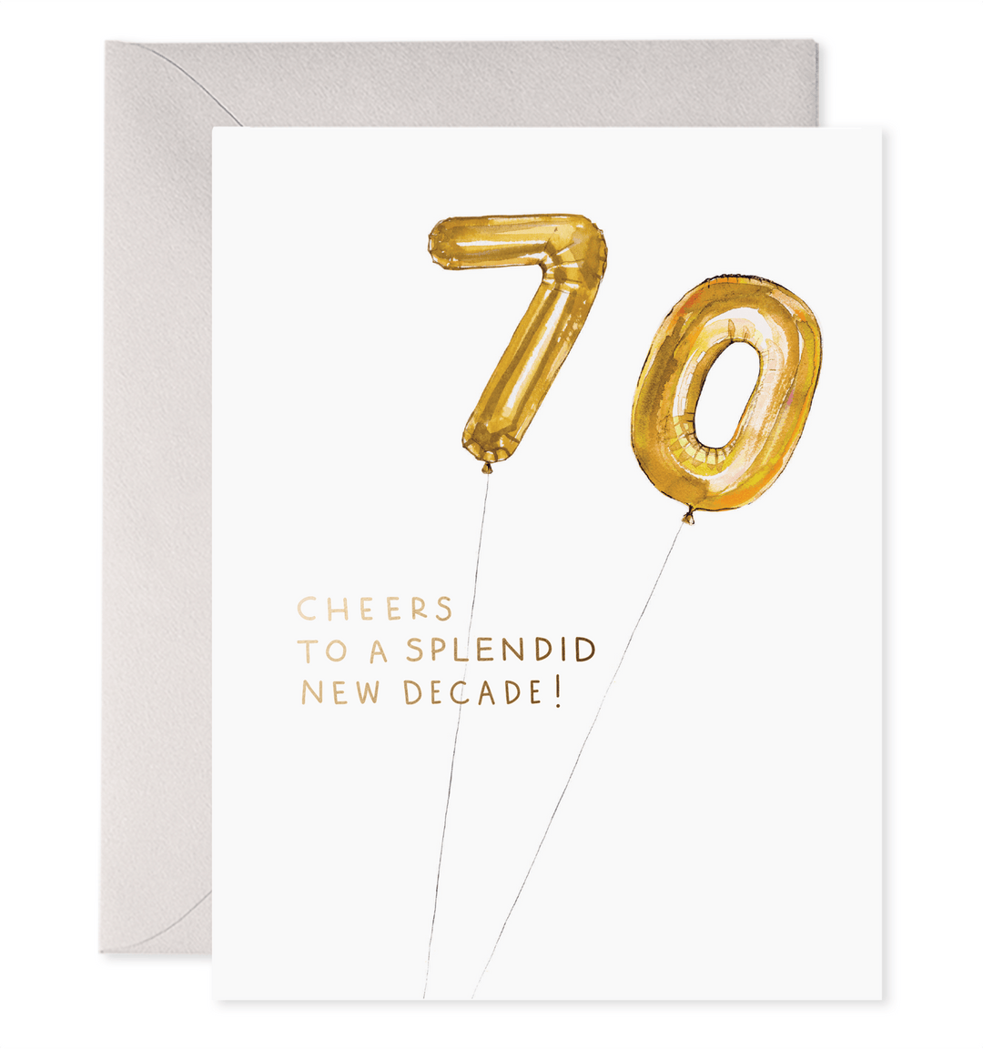 Helium 70 Birthday Card