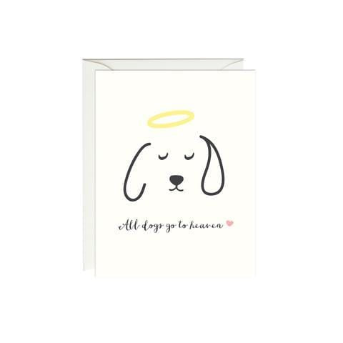 All Dogs Go To Heaven Sympathy Card