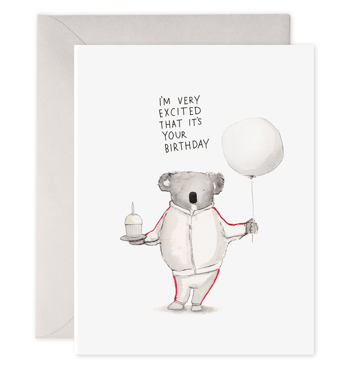 Koala Birthday Excitement Card