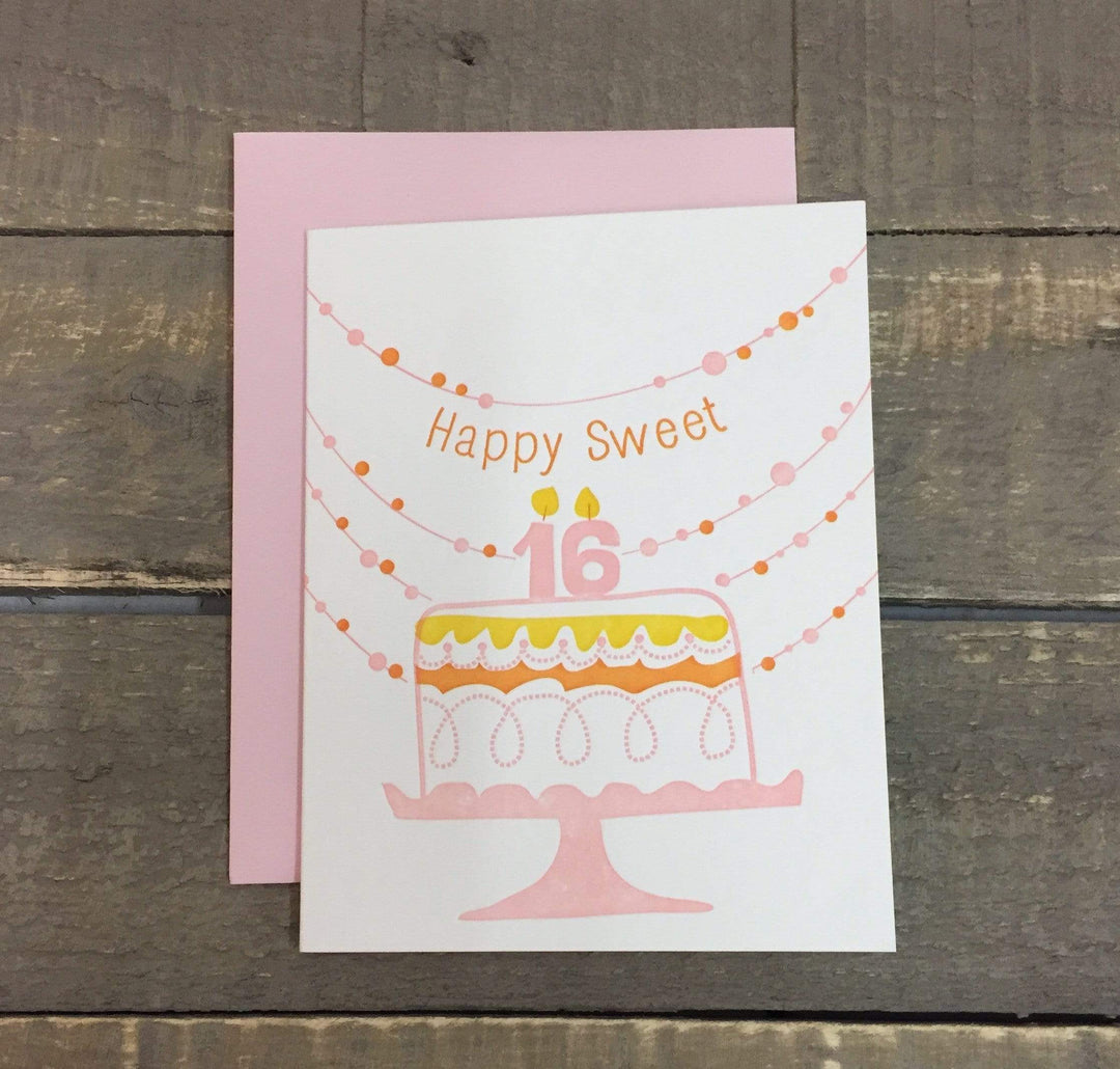 Happy Sweet 16 Birthday Card