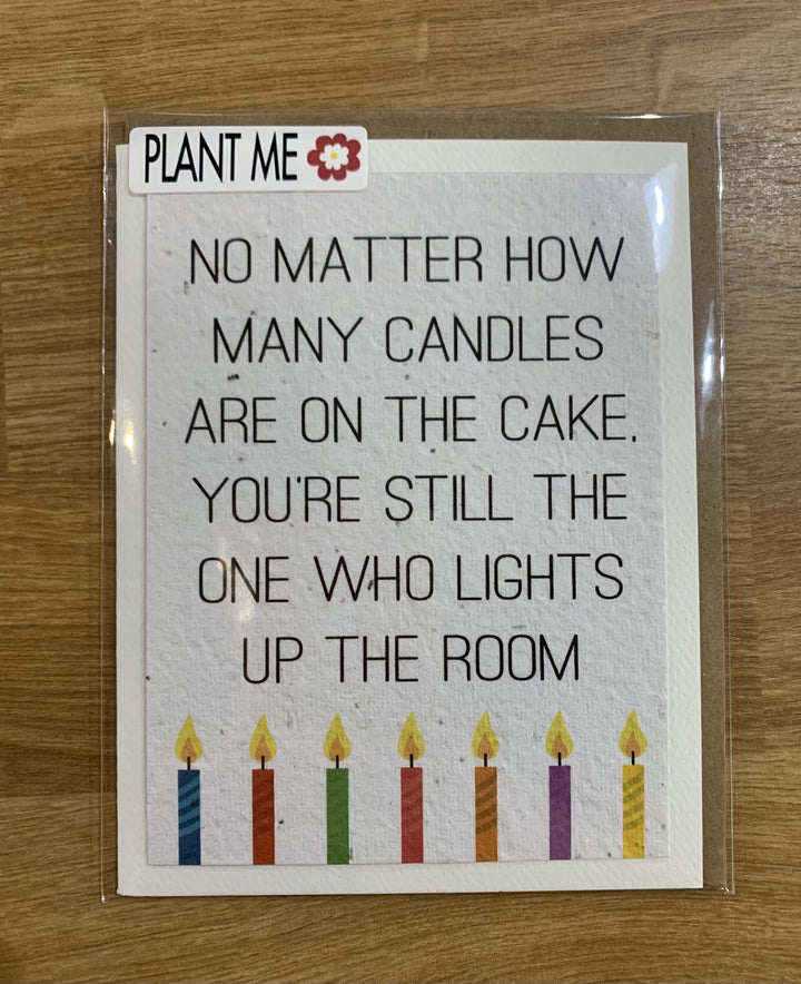 Lights Up The Room Birthday Card