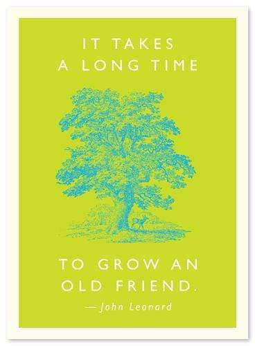 "Old Friend" Quote Card