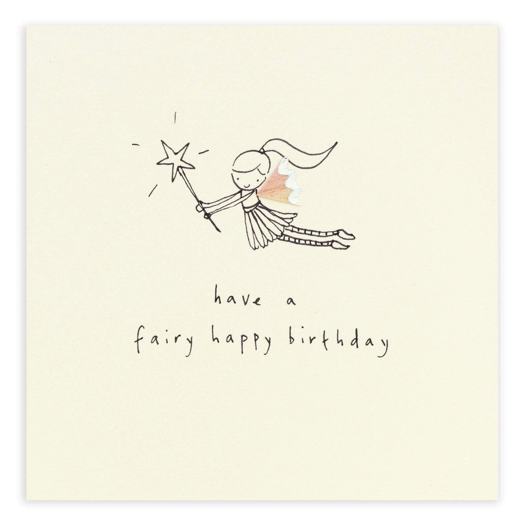 Fairy Birthday Pencil Shavings Card