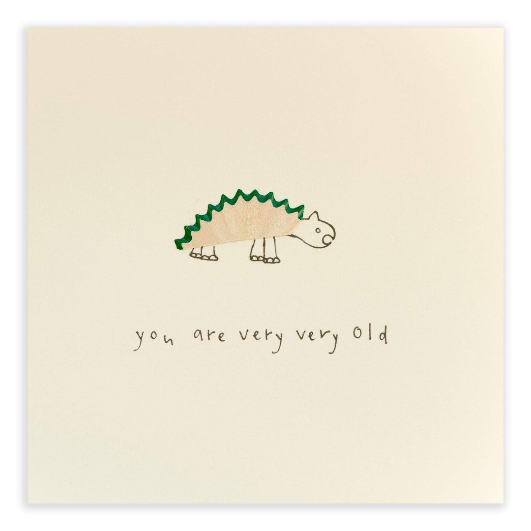 Birthday Dinosaur Pencil Shavings Card