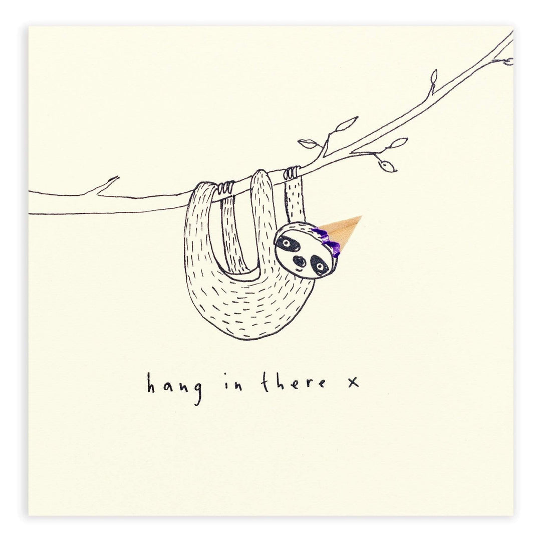 Hang in There Pencil Shavings Card