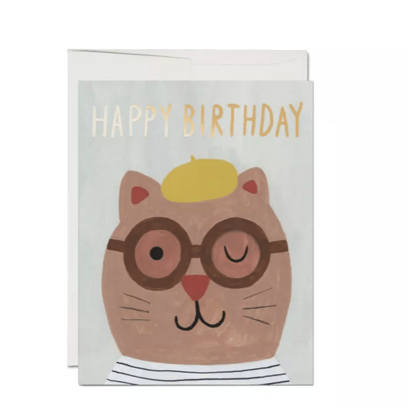Lots of Cats French Fold Foil Birthday Card