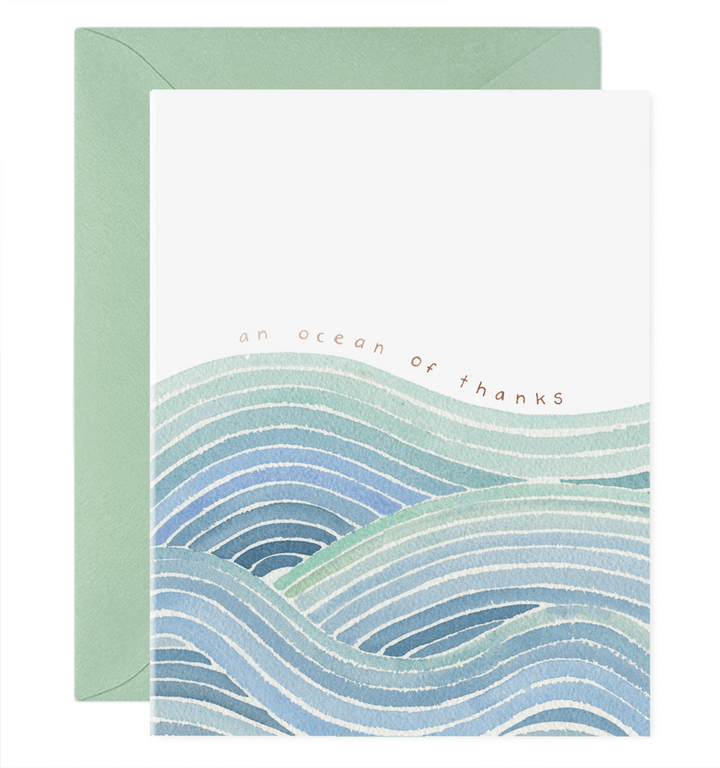 Ocean of Thanks Card