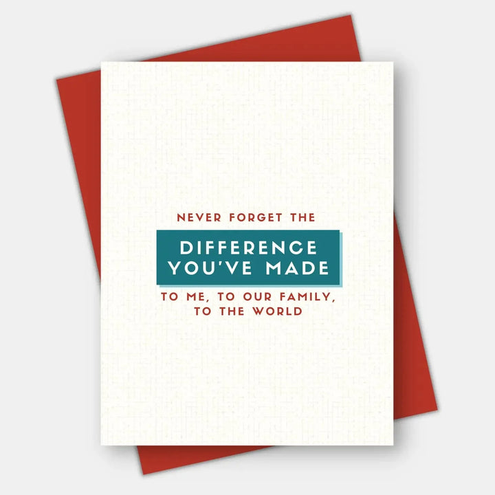 Age-Friendly Vibes Card Difference You've Made Thank You Card