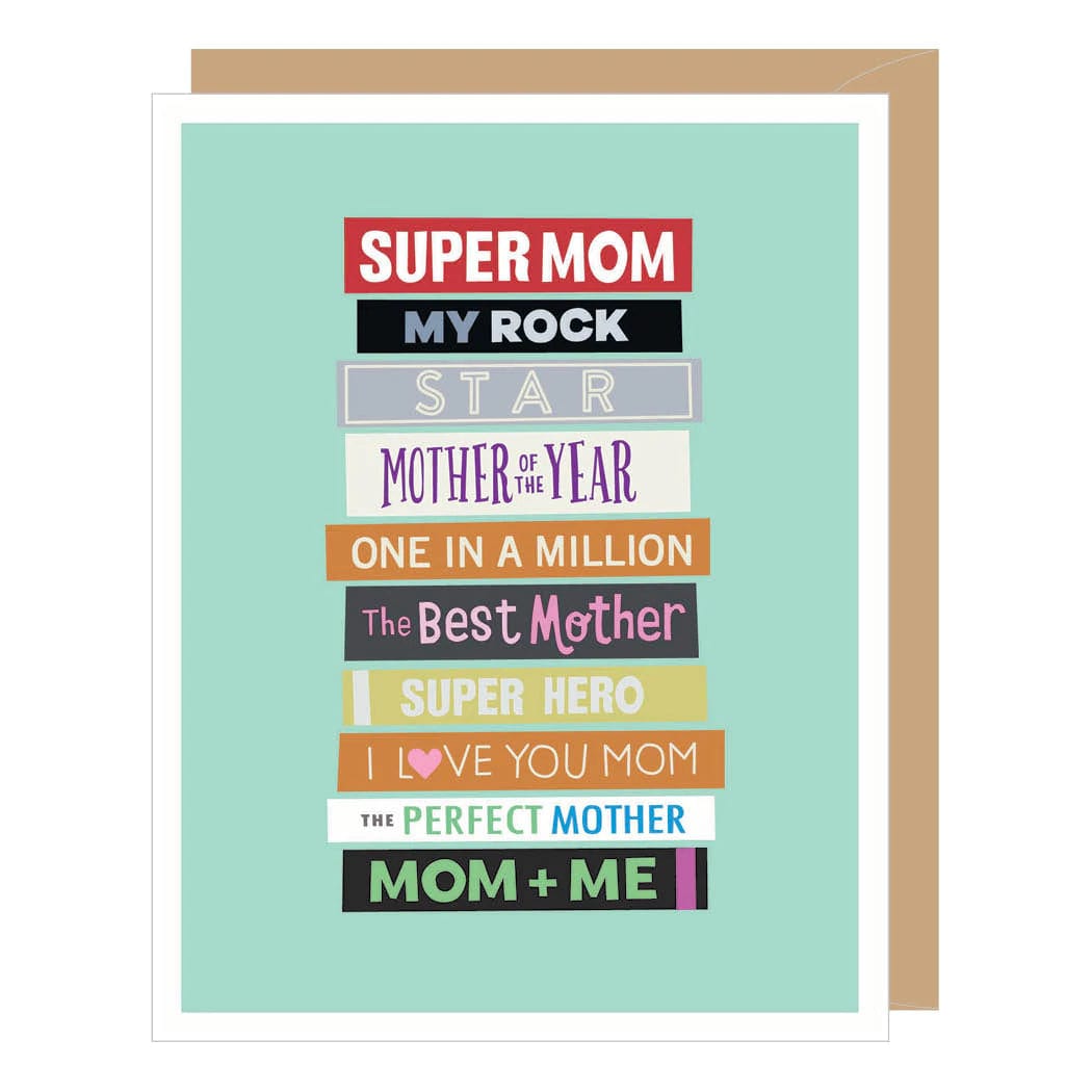 Apartment 2 Cards Card Stack of Books Mother's Day Card