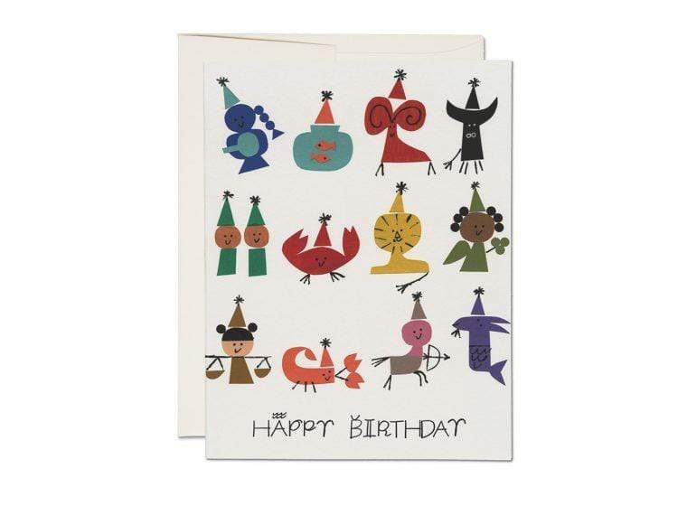 Astrology Party Birthday Card