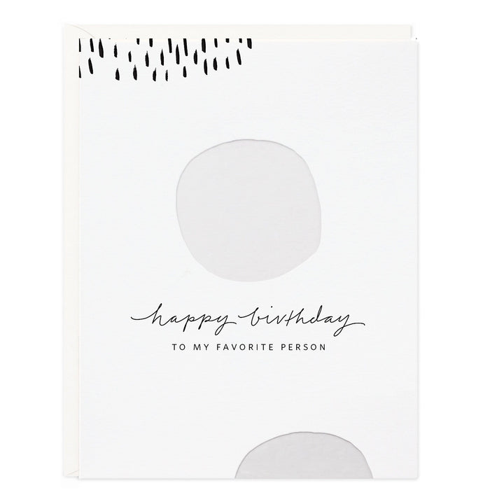 Birthday White Dots Card