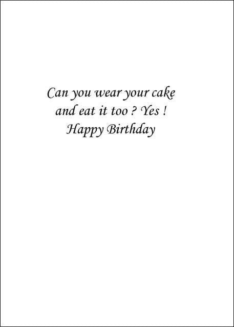 Bear Cake Birthday Card