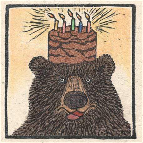 Bear Cake Enclosure Card