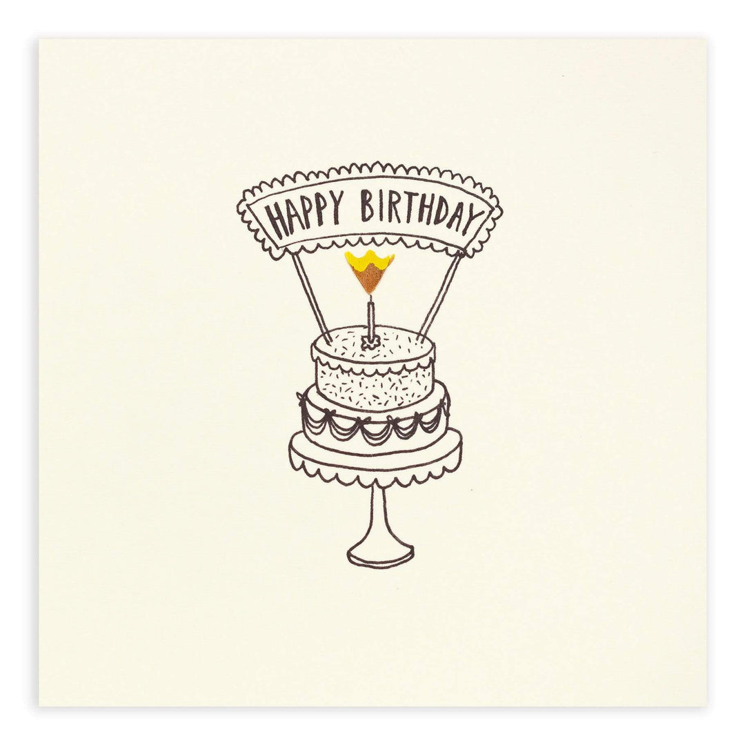 Birthday Cake Pencil Shavings Card