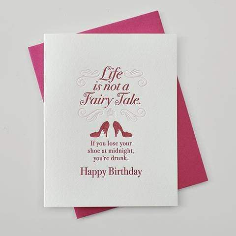 Happy Birthday Fairy Tale Letterpress Card