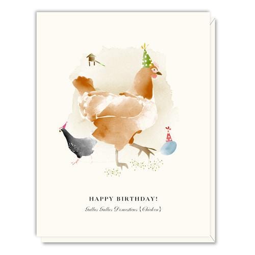 Driscoll Designs Card Birthday Chickens card