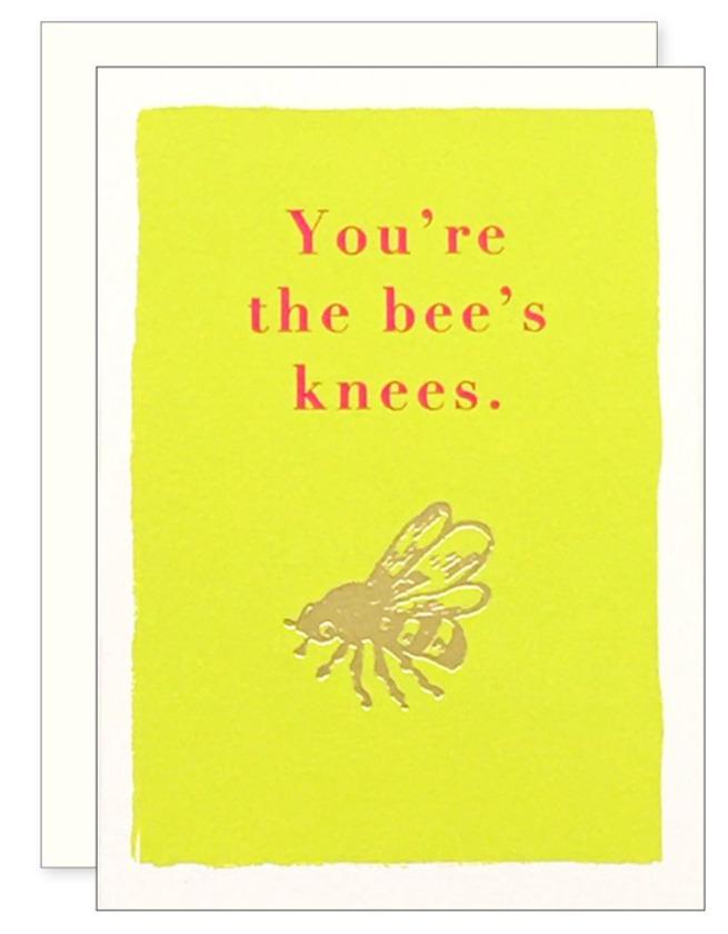 Bee's Knees Enclosure Card