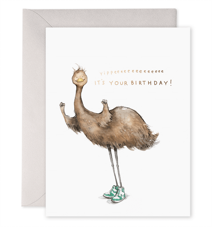 Emu Birthday Card