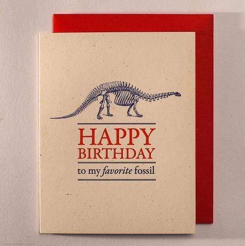 Favorite Fossil Birthday Card Kindship Cards