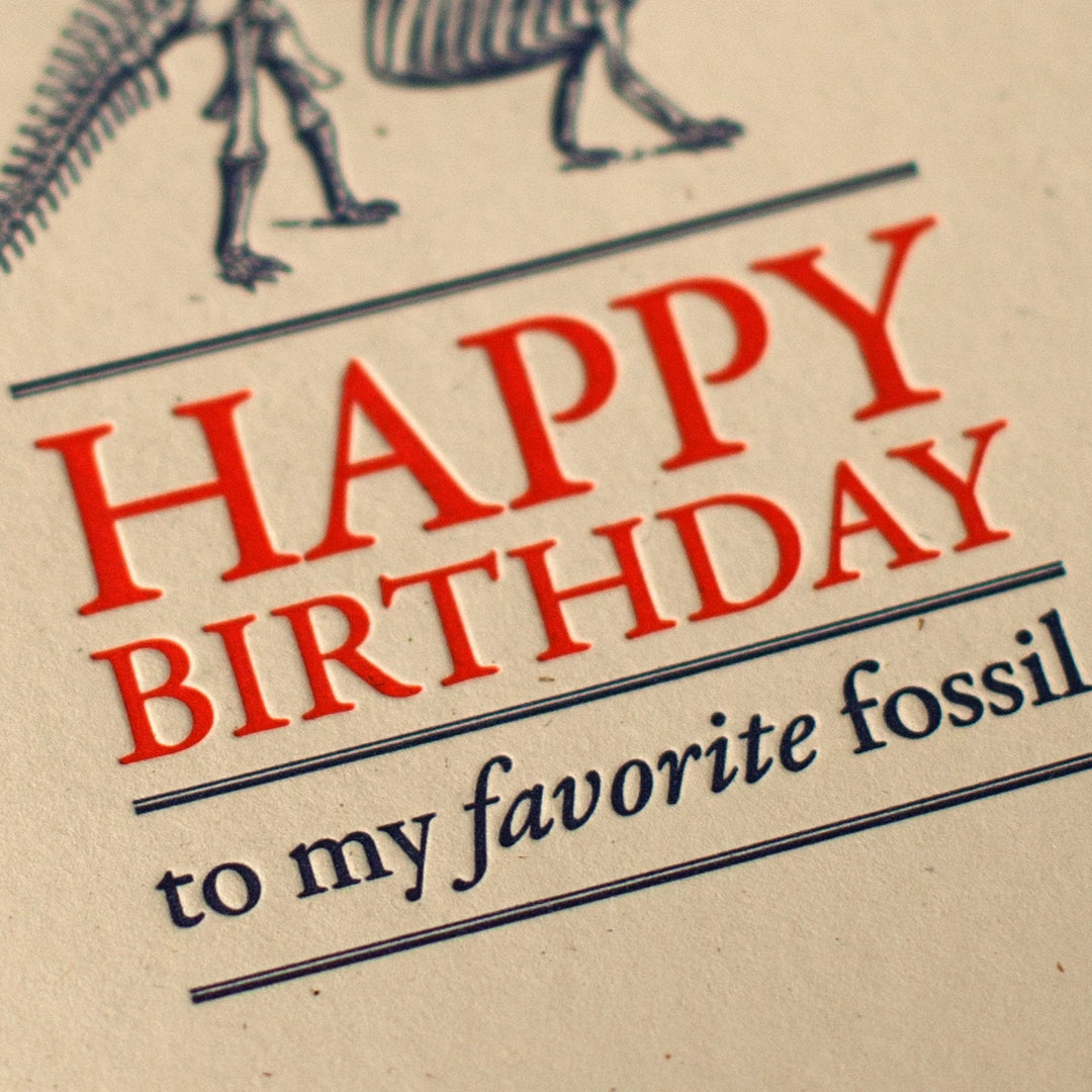 Favorite Fossil Birthday Card