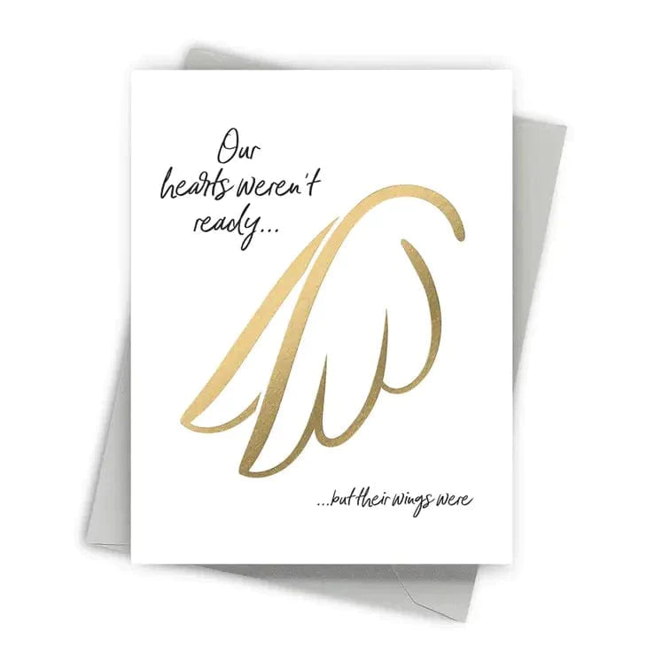 Fine Moments Card Angel Wings Sympathy Card