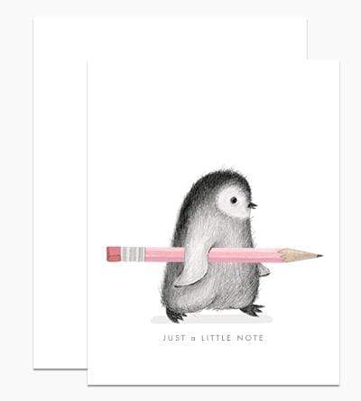 Just a Little Note Penguin card