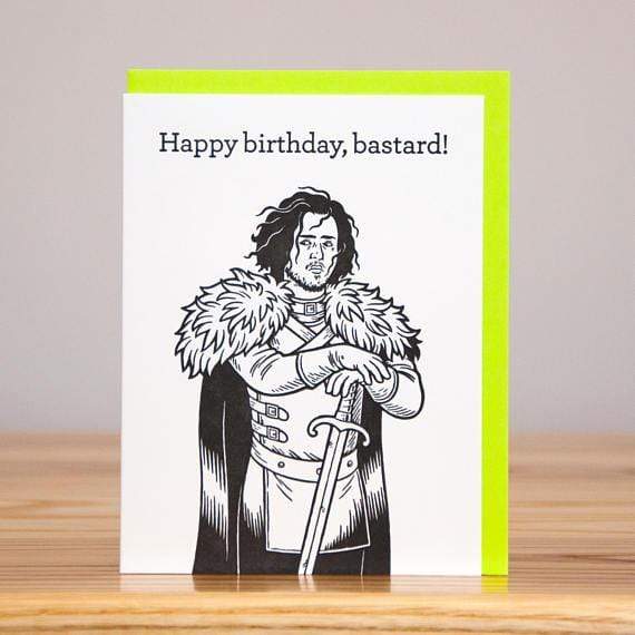 Jon Snow Birthday Card