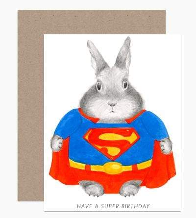 Super Birthday Bunny Card