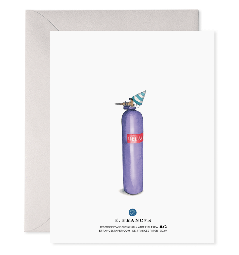 Helium 40 Birthday Card