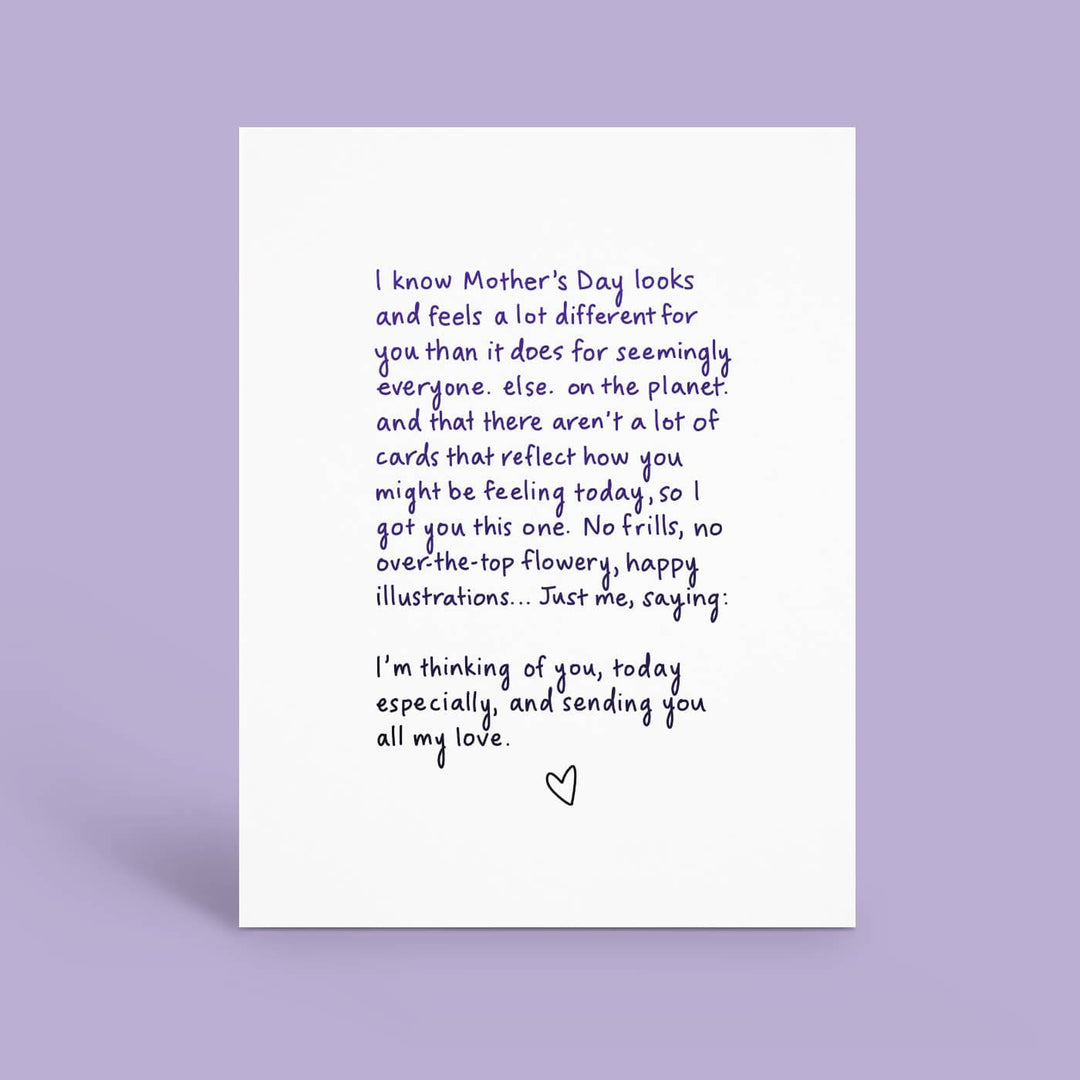 Hey Weegs Card Different Mother's Day Card