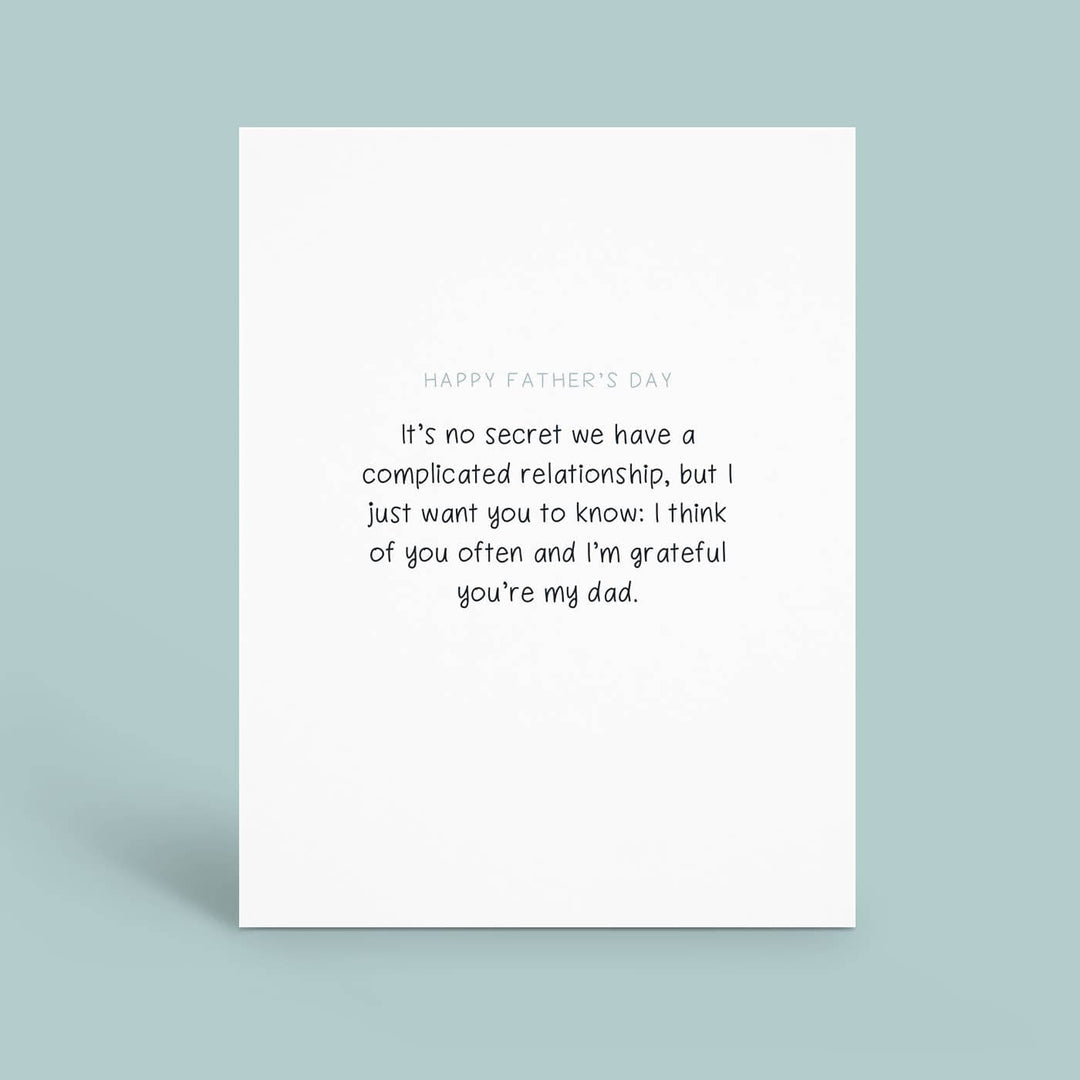 Hey Weegs Card Father's Day Complicated Card