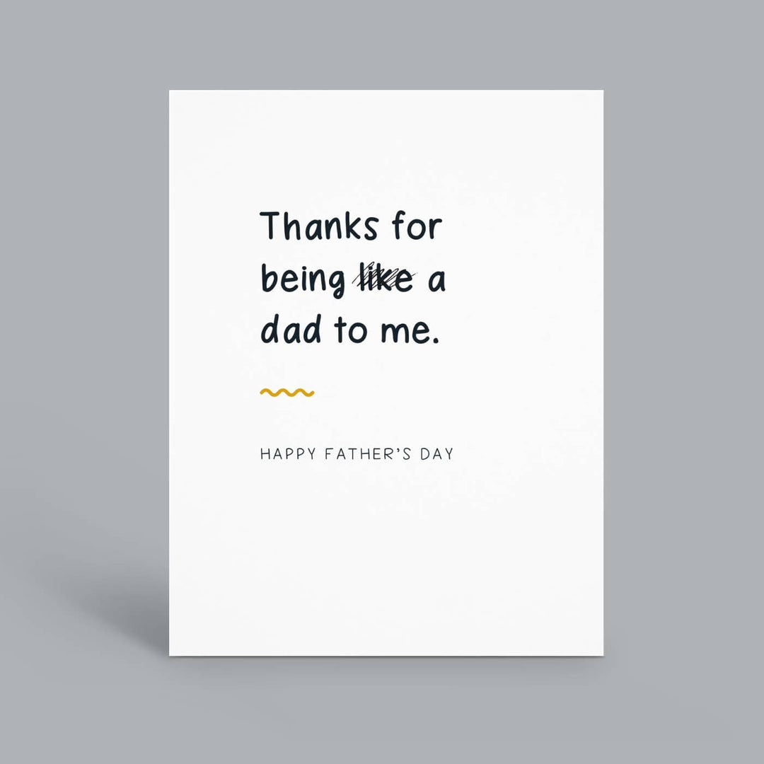 Hey Weegs Card Thanks For Being a Dad, Father's Day Card