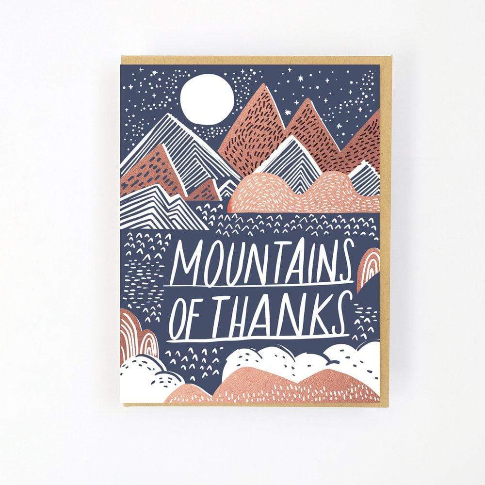 Mountains of Thanks Card