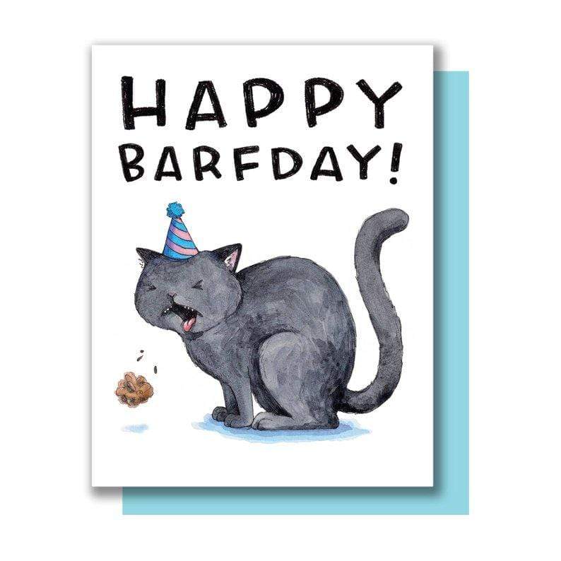 Happy Barfday Single Card