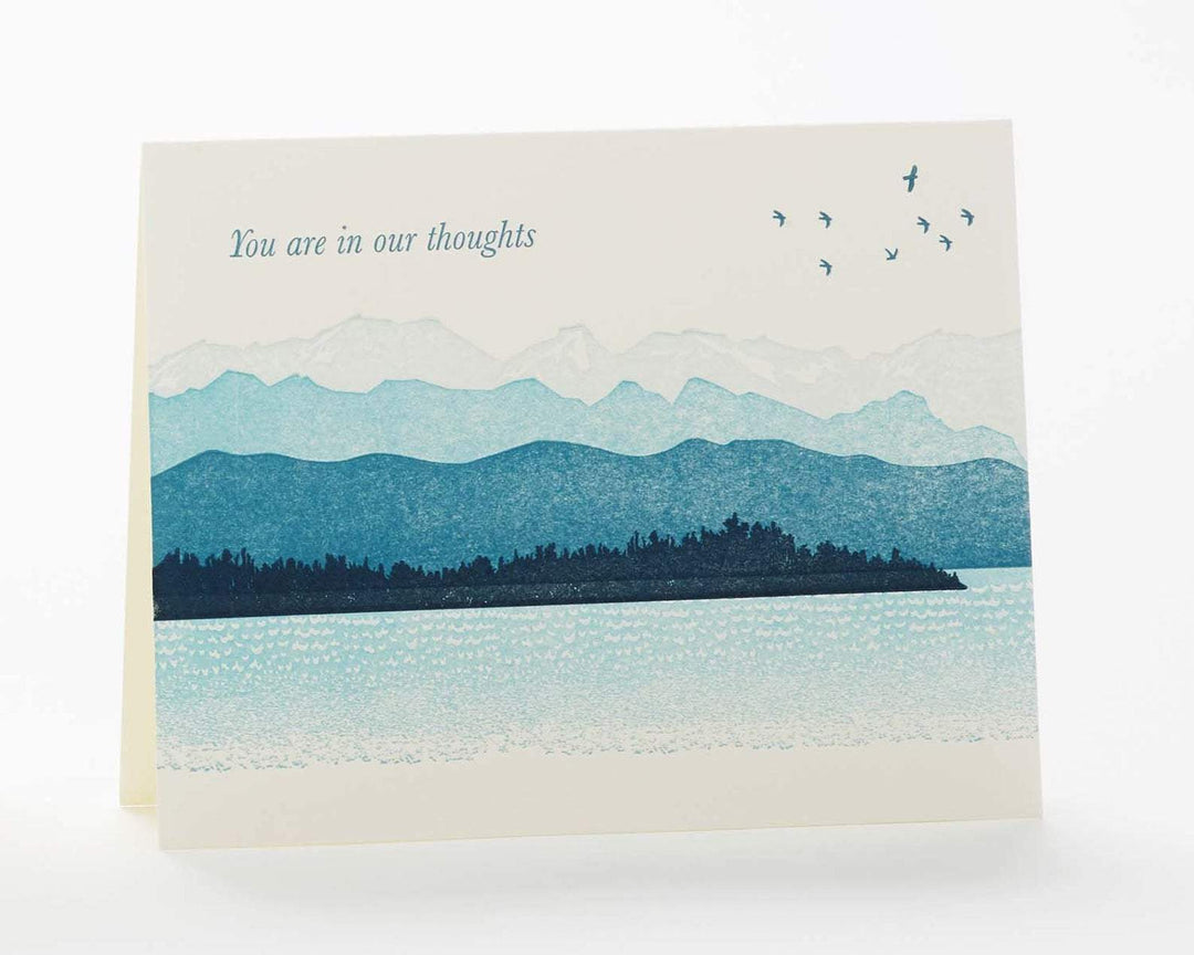 Mountains "You are in our thoughts..." Card