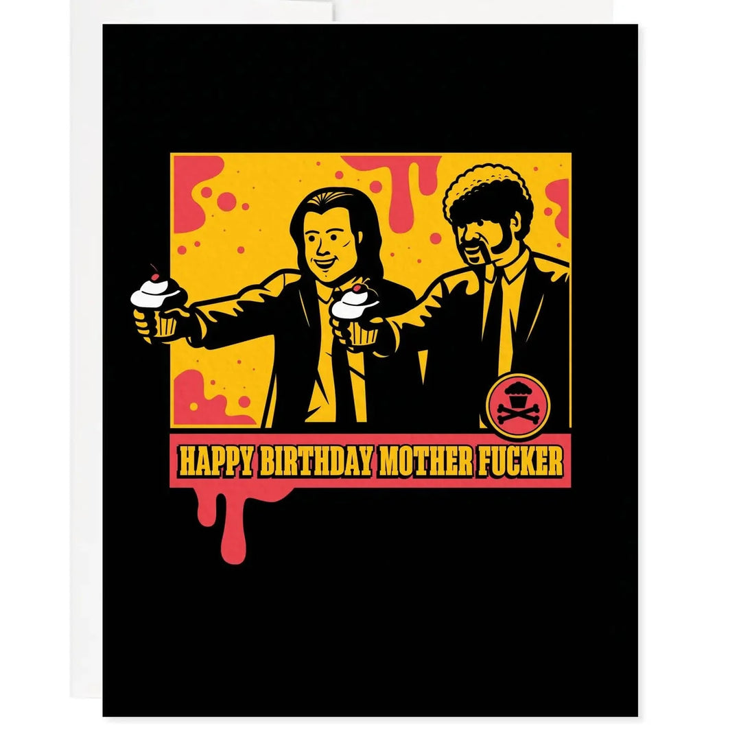 Johnny Cupcakes Card Mother Effer Pulp Fiction Birthday Card