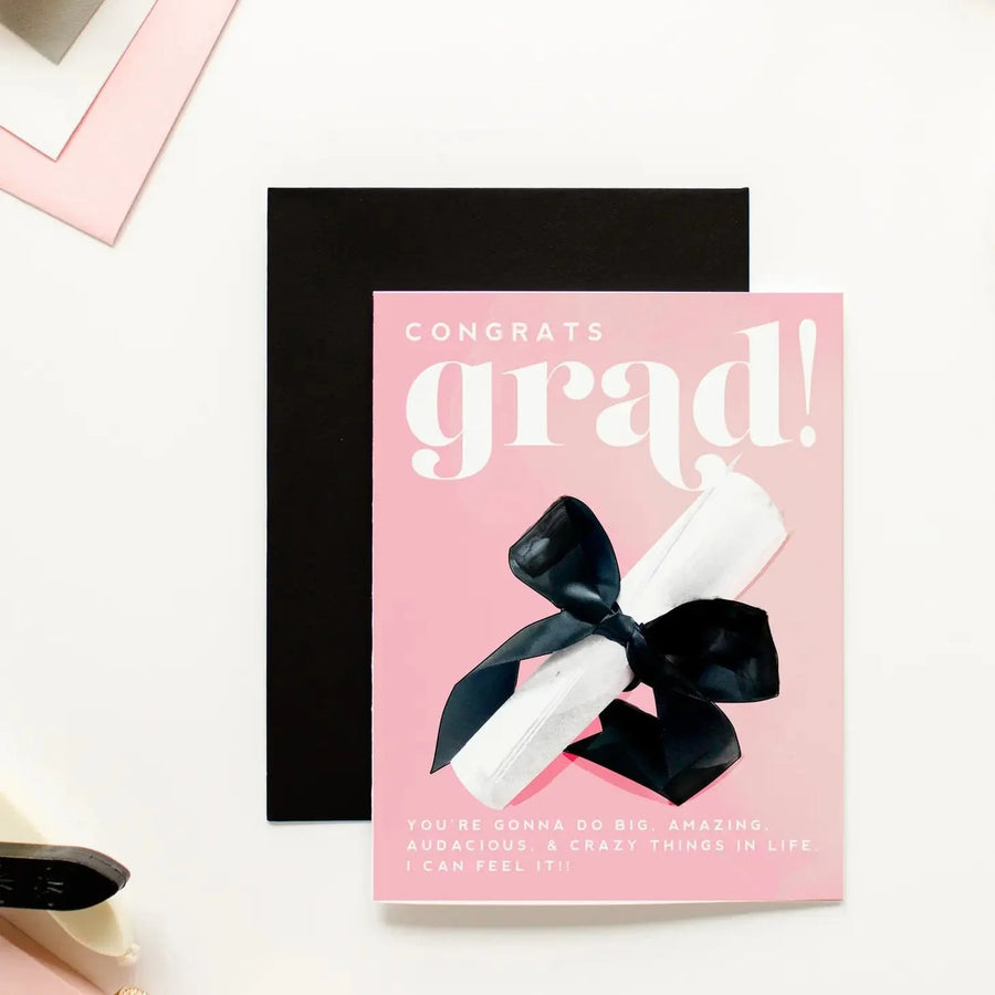 Kitty Meow Boutique Card Big Amazing Things Graduation Card