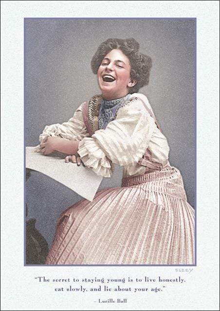 Laughing Girl Birthday Card