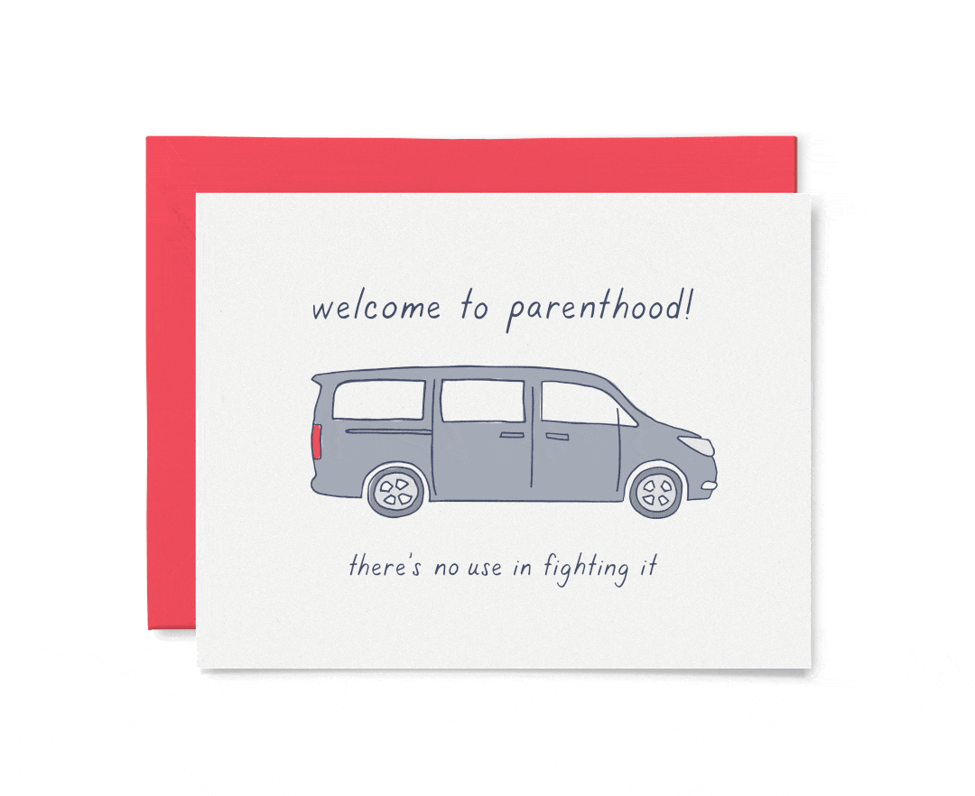 Parenthood Minivan Card