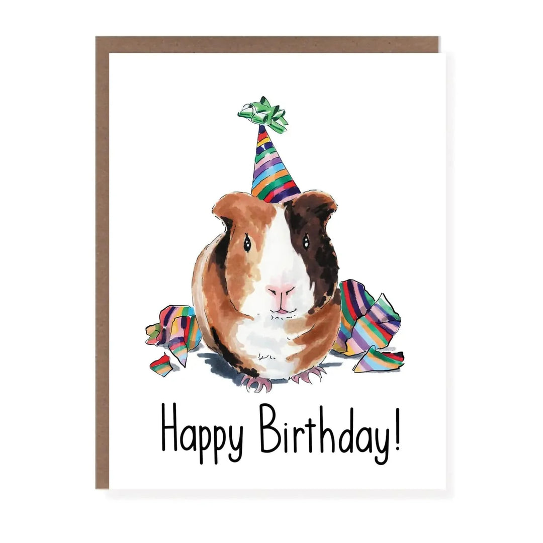 Morgan Swank Studio Card Guinea Pig Birthday Card