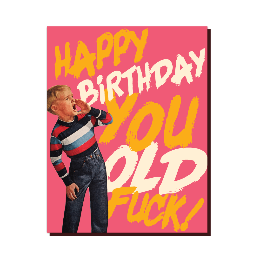 Kid Old F Birthday Card