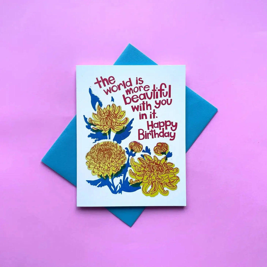 Pier Six Press Card Beautiful Birthday Mums Greeting Card