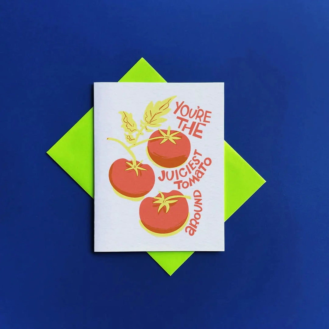 Pier Six Press Card Juicy Tomato Greeting Card