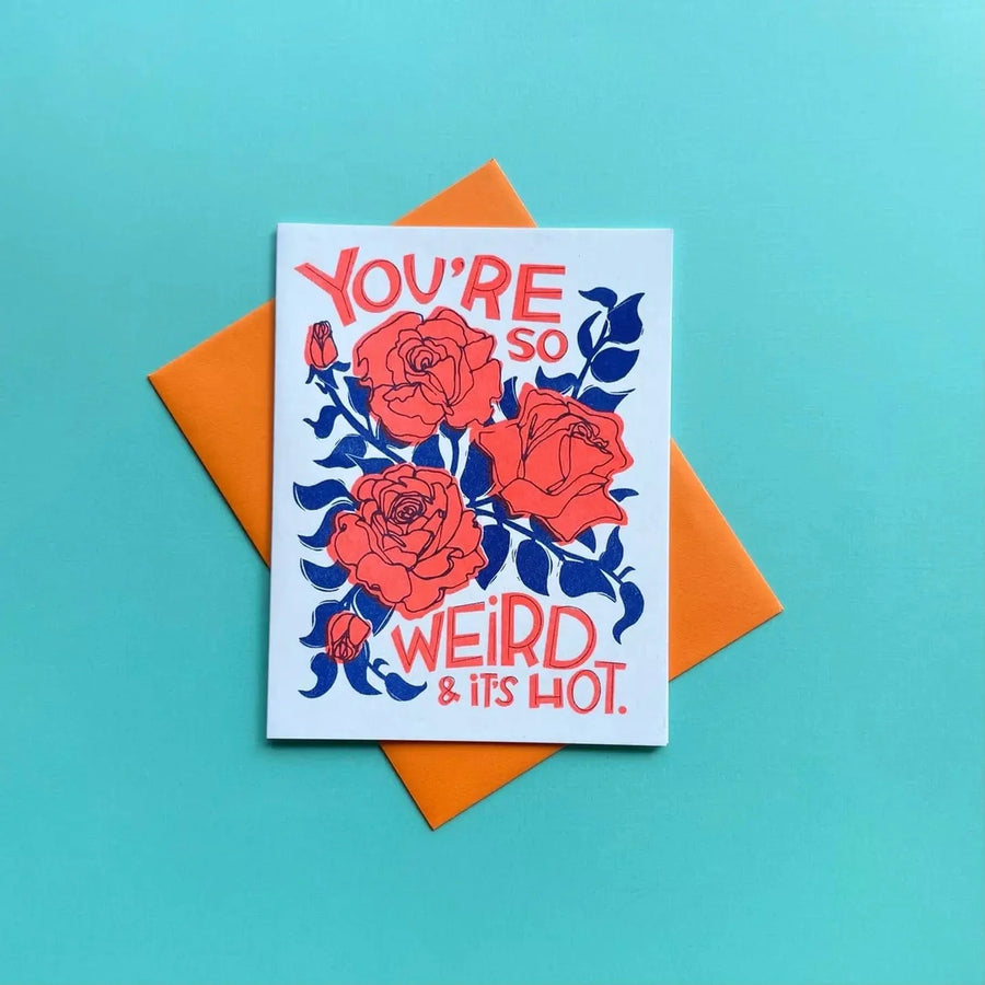Pier Six Press Card Weird Love Greeting Card