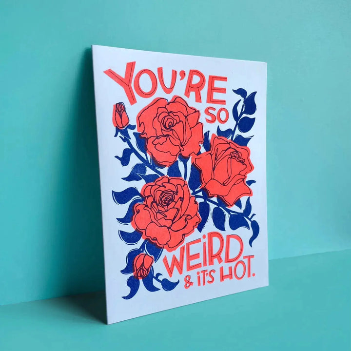 Pier Six Press Card Weird Love Greeting Card