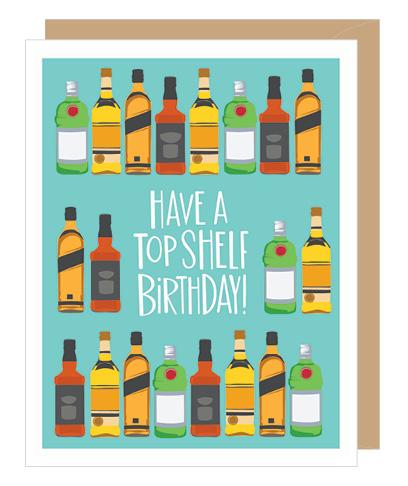 New Top Shelf Birthday Card