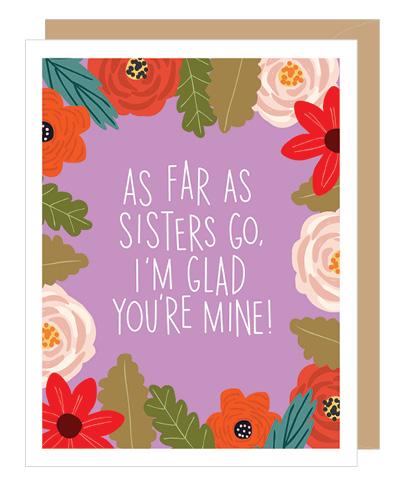 Sister Floral Birthday Card