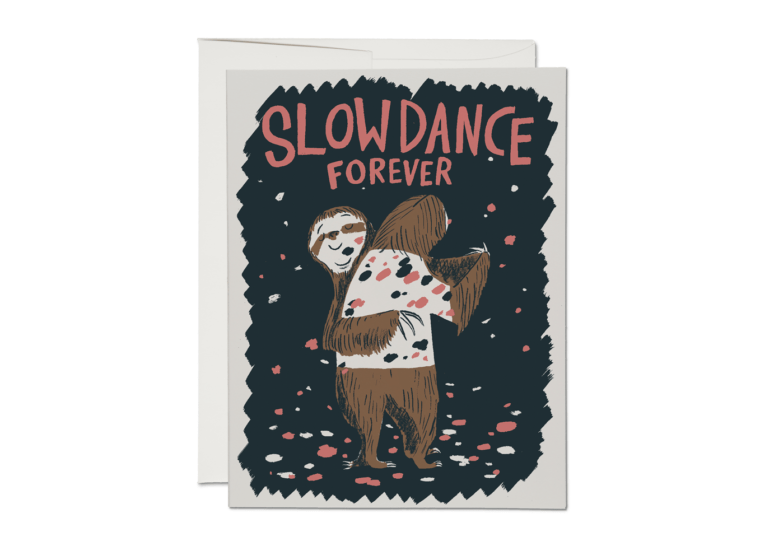 Slow Dance Sloths Love Card