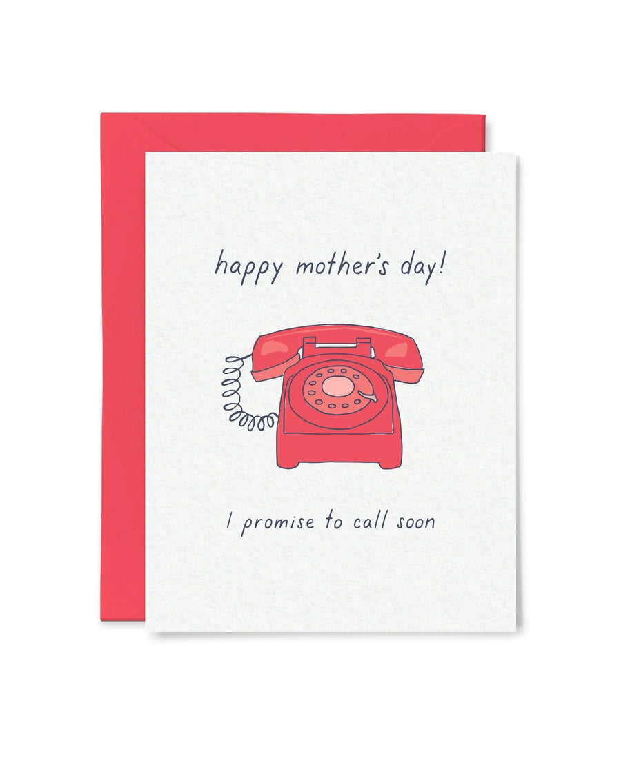 Tiny Hooray Mother's Day Call Your Mom Card